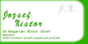 jozsef nistor business card