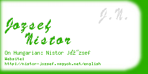 jozsef nistor business card